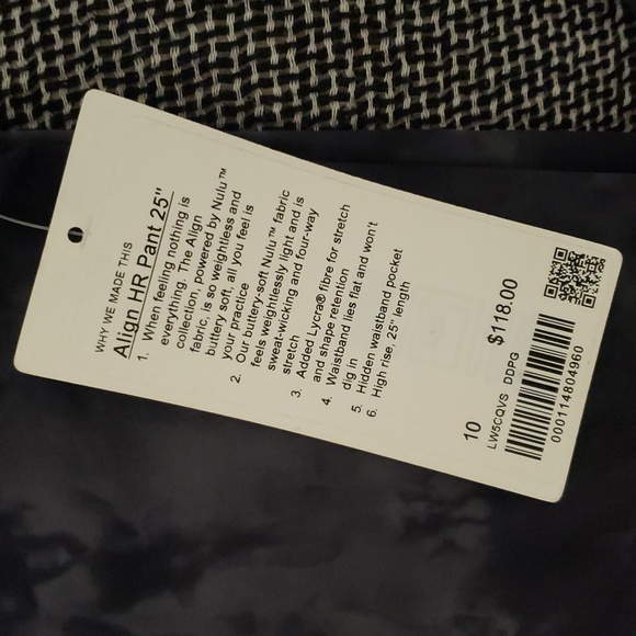 Lulu Align HR Pant 25" & Hooded Define Jacket - Nulu Diamond Dye Graphite Grey - Picture 3 of 10